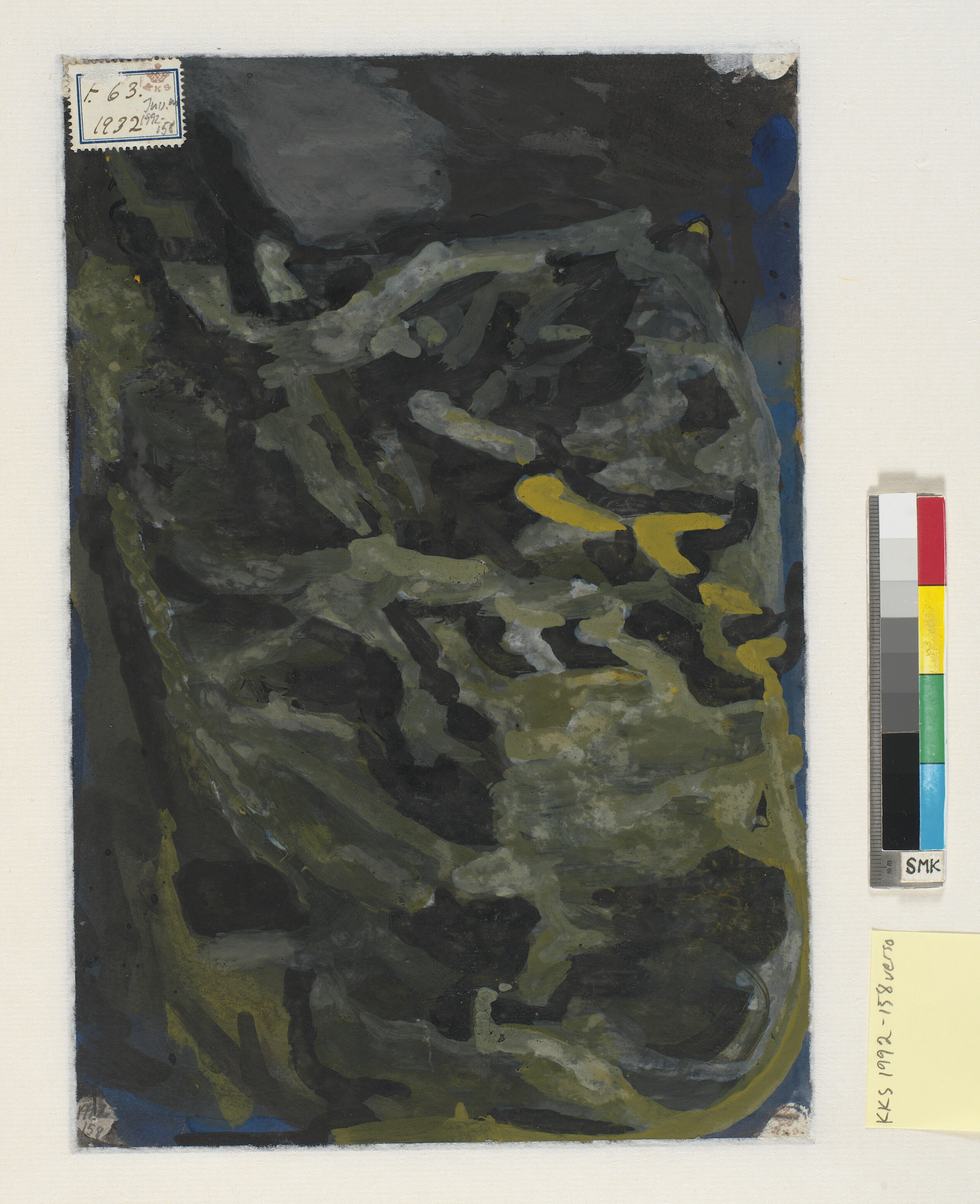 Landskab med træer.